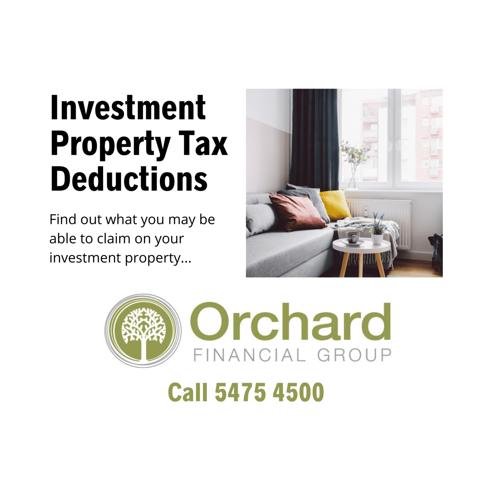 Investment Property Tax Deductions Australia | Orchard Mortgages | Sunshine Coast Mortgage Brokers | Mortgage Broker Near Me